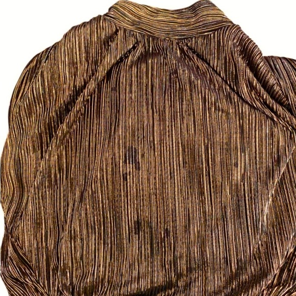 Sabina Musayev Jones Jumpsuit in Black & Metallic Gold Sleeveless Size Medium - Picture 10 of 12